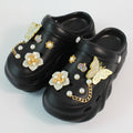 Black Clogs With Charms