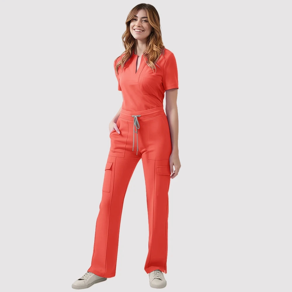 Orange Scrub Set