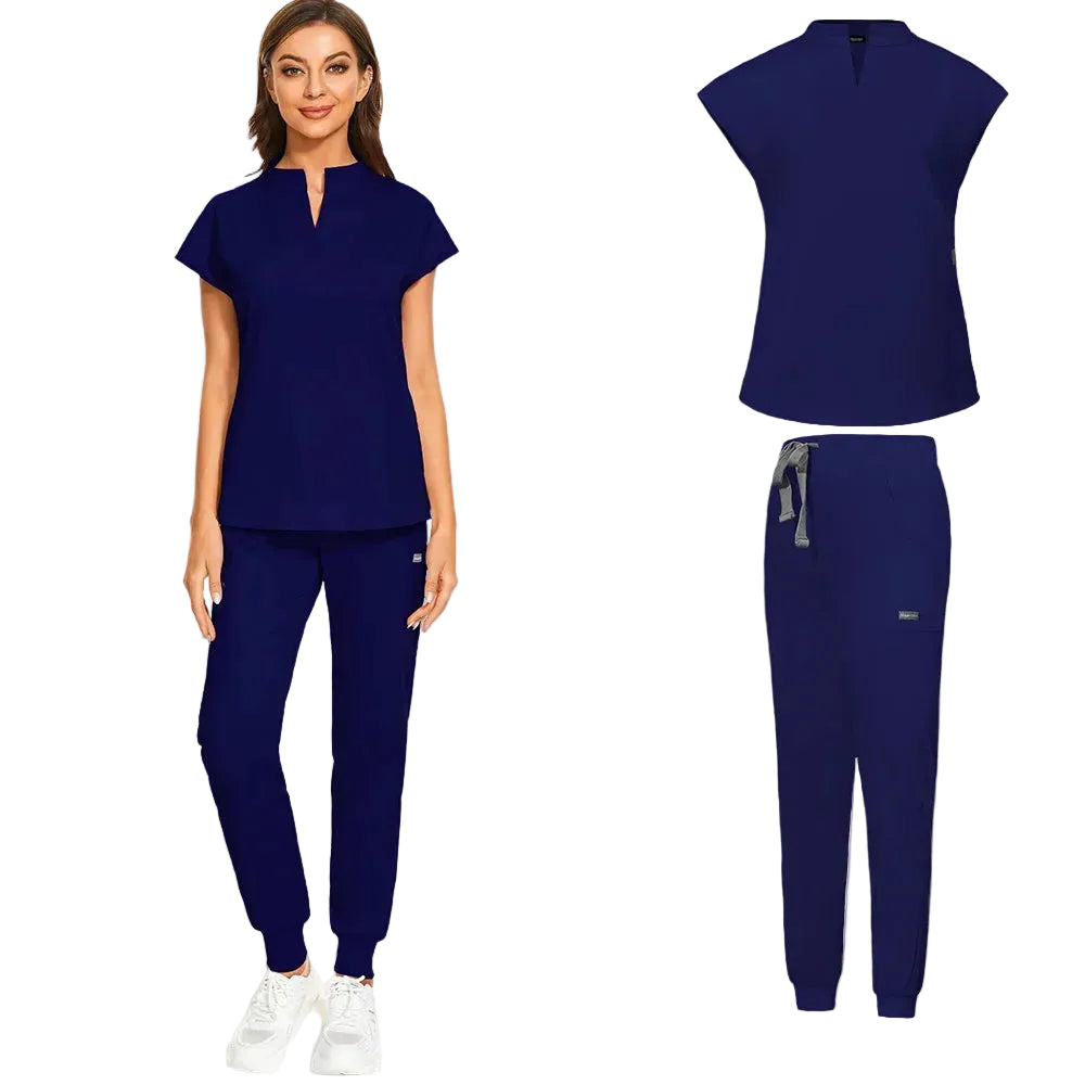Navy Blue Scrub Set